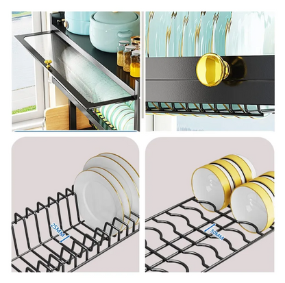 Escurridor de Platos Doble con Tapa - Más Orden e Higiene en tu Cocina