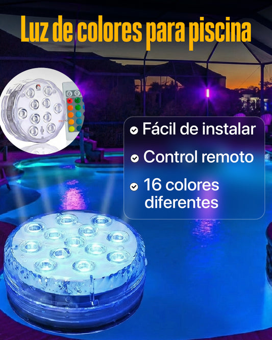 Kit de iluminación RGB para piscinas - Inalámbrico con control remoto