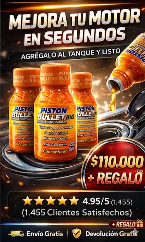 3x Aditivo Piston Bullet Para Carros y Motos + Regalo Inflador Y Sellado De Llanatas